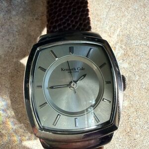 Kenneth Cole Women’s Silver Dial Watch w Leather Bands (6 ea)
